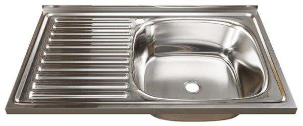 Мойка накладная 800х600